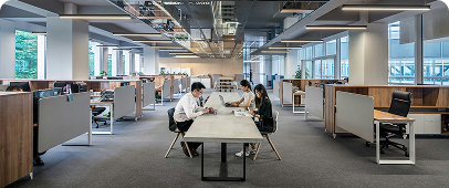 image of a team working